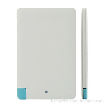 Customize Business Card Power Bank, DC 5V 2500mAh, A grade Li-polymer cell